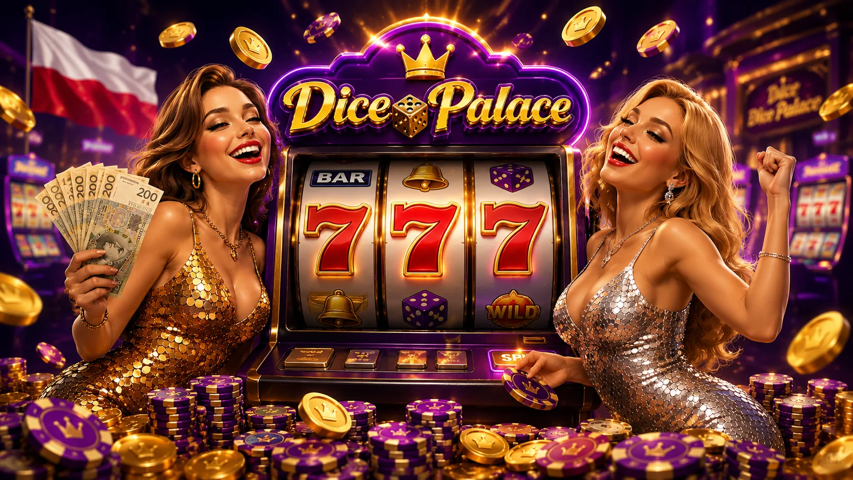 Automaty w Dice Palace kasyno — jackpoty i darmowe spiny